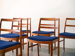 Arne Vodder 6chairs & Danish cabinetmaker dining table set
