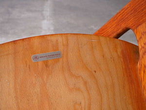 モーエンセンの椅子モデル155に貼られたラベル
