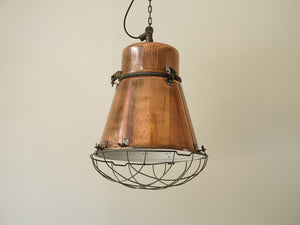 Copper and metal industrial Lamp