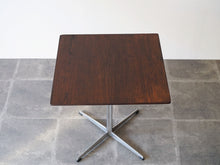 画像をギャラリービューアに読み込む, Arne Jacobsen Square cafe table アルネヤコブセン カフェテーブル フリッツハンセン製の二人用ダイニングテーブルのチーク材の天板
