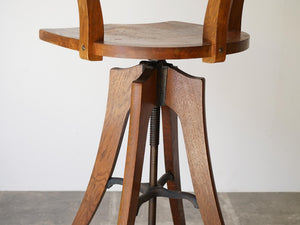 木製の回転椅子 1920〜1930年代製アンティークな椅子のフレーム