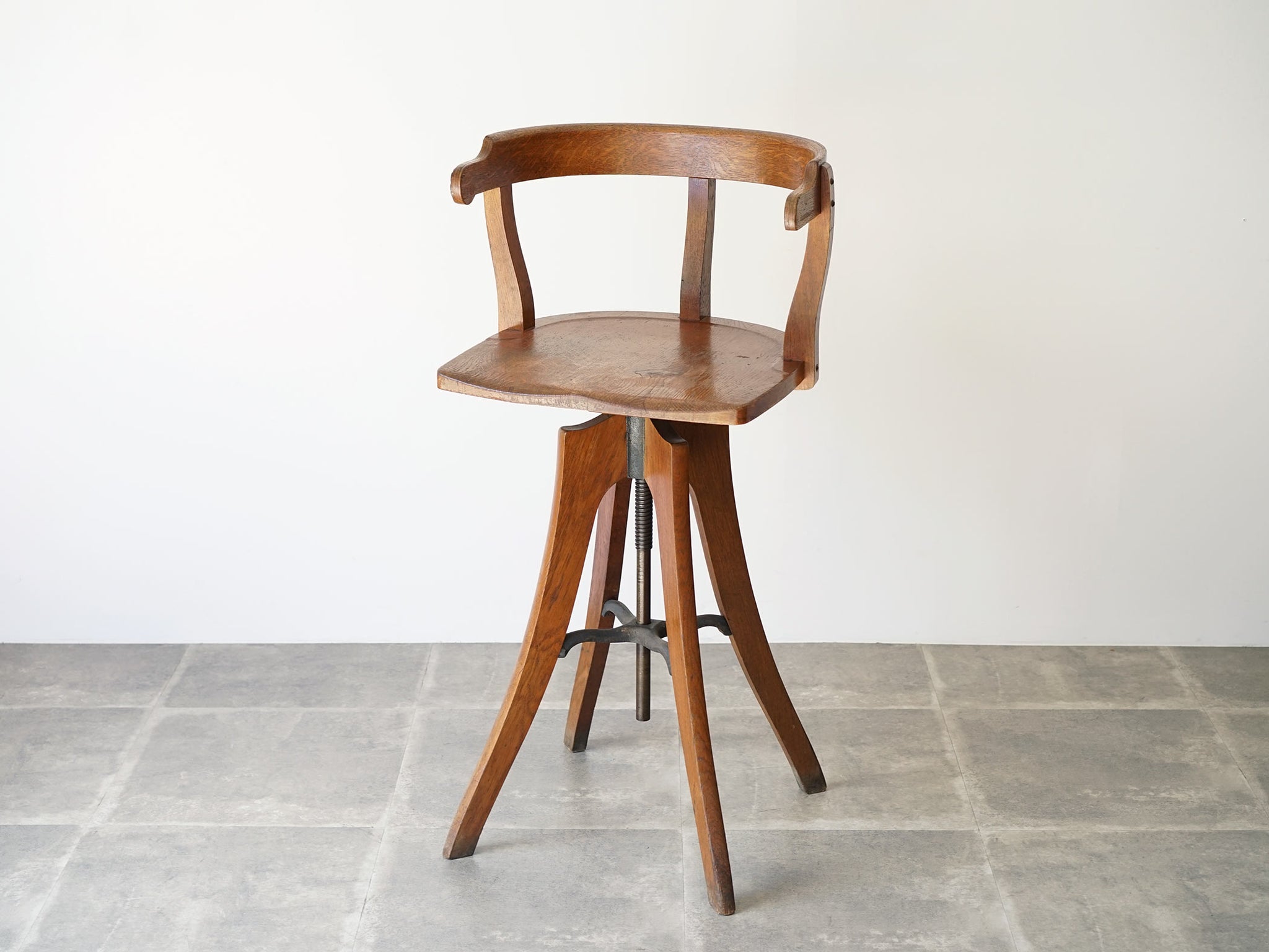 柏木木工 ベビーチェア 日本製 アンティーク s0092 - 椅子/チェア