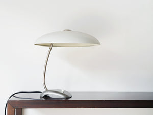 White shade & Gray base Table Lamp