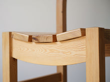 画像をギャラリービューアに読み込む, ダイニングチェア北欧 木製の椅子の曲線
