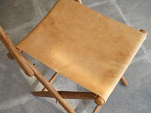 画像をギャラリービューアに読み込む, Torsten Johansson（トルステン・ヨハンソン）北欧チェア 折りたたみ椅子 天然革の座面
