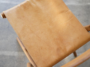 Torsten Johansson（トルステン・ヨハンソン）北欧チェア 折りたたみ椅子 天然革の座面