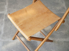 画像をギャラリービューアに読み込む, Torsten Johansson（トルステン・ヨハンソン）北欧チェア 折りたたみ椅子 天然革の座面
