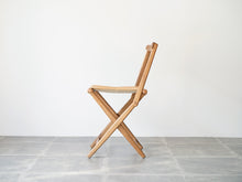 画像をギャラリービューアに読み込む, Torsten Johansson（トルステン・ヨハンソン）北欧チェア 折りたたみ椅子 天然革の椅子の側面
