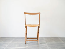 画像をギャラリービューアに読み込む, Torsten Johansson（トルステン・ヨハンソン）北欧チェア 折りたたみ椅子 天然革の椅子の背面
