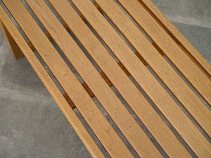 Yngvar Sandström Tokyo illumsBolighus 北欧デザインの木のベンチの座面 オーク材