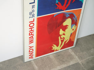 Andy Warhol（アンディ・ウォーホル）のLouisiana 1978ポスターの下半分 フレームに割れ