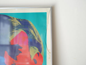 Andy Warhol（アンディ・ウォーホル）のLouisiana 1978ポスターにはフレームがついていますが割れています
