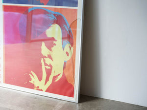 Andy Warhol（アンディ・ウォーホル）のLouisiana 1978ポスター フレームに割れがあります
