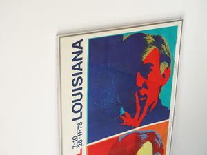 Andy Warhol（アンディ・ウォーホル）のLouisiana 1978ポスターの上半分 フレーム付き