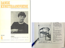 画像をギャラリービューアに読み込む, 参考文献：Dansk Kunsthåndværk　1952年 no. 6 広告ページのメトロポリタンチェア
